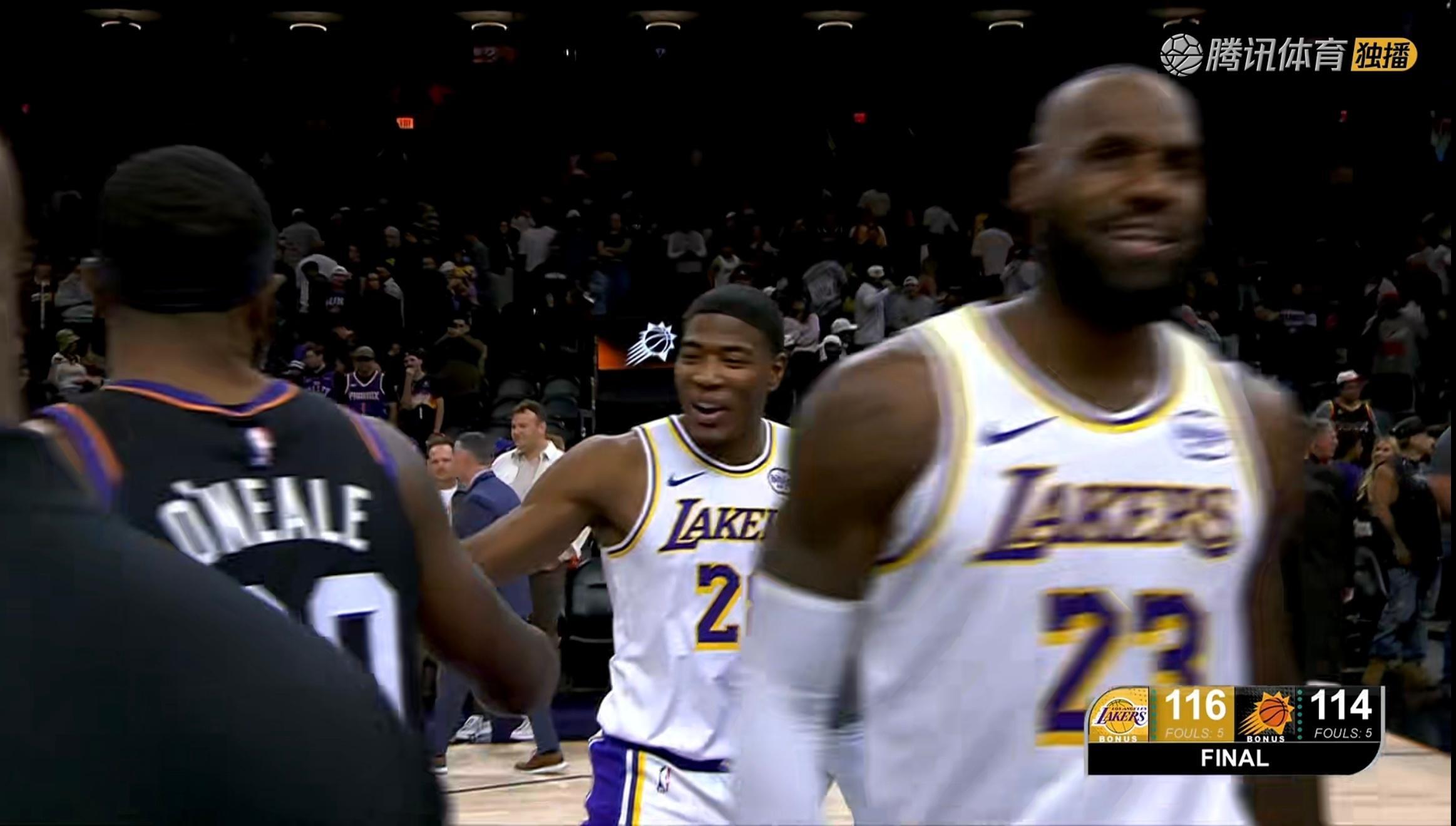 湖人vs太阳湖人116:114险胜太阳，这比赛够刺激的！想看全场回放吗？看看有多