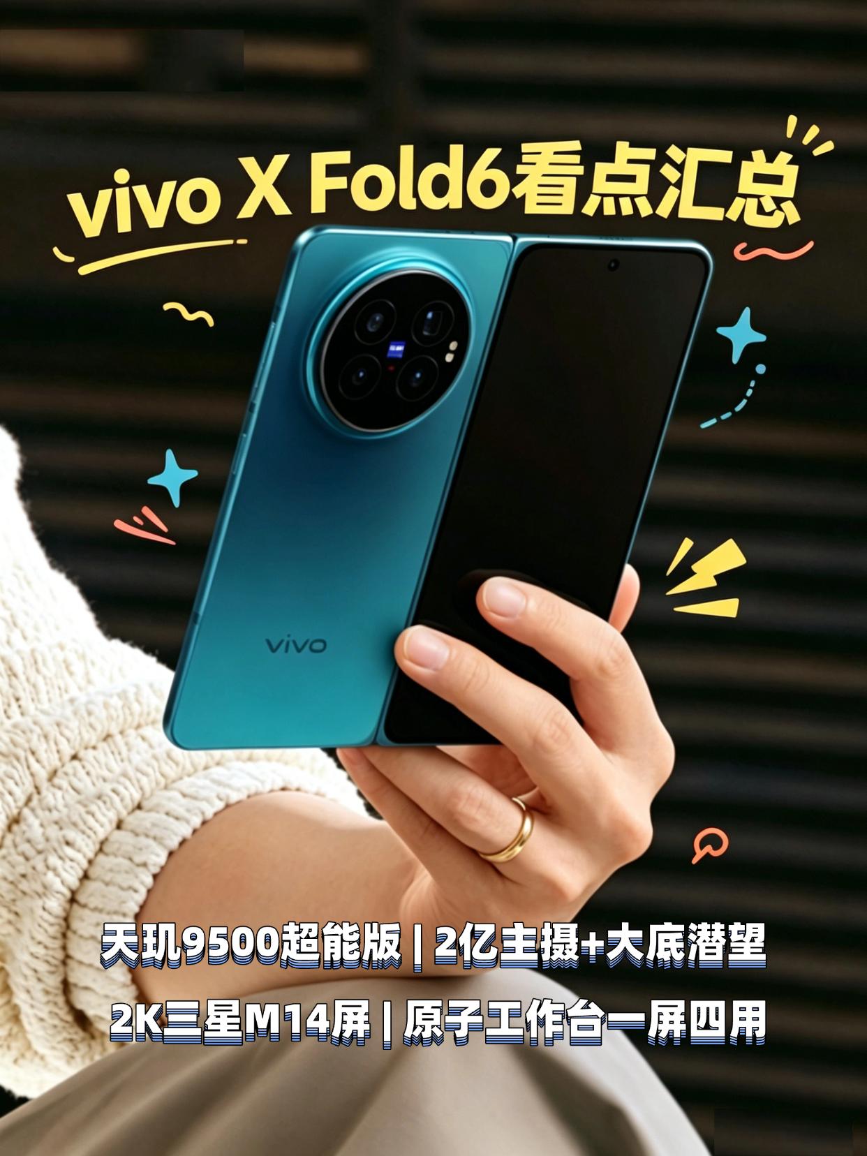 vivo X Fold6已经官宣了，官方已经透露了一些看点，这次性能、影像、屏幕