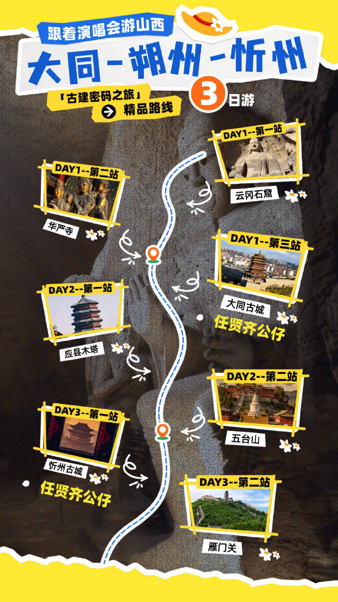 山西文旅不让歌迷白来一趟一张演唱会门票走遍全山西跟着演唱会游山西三晋风光，为乐而