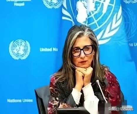 联合国里，终于来了个狠人。
一个叫阿尔巴内塞的女人，当着全世界的面，把一份报告直