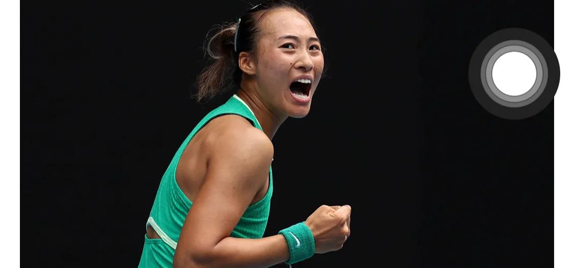 网球有約｜#郑钦文vs卡林斯卡娅#
郑钦文🇨🇳首盘 6-7（4）
失误还是多