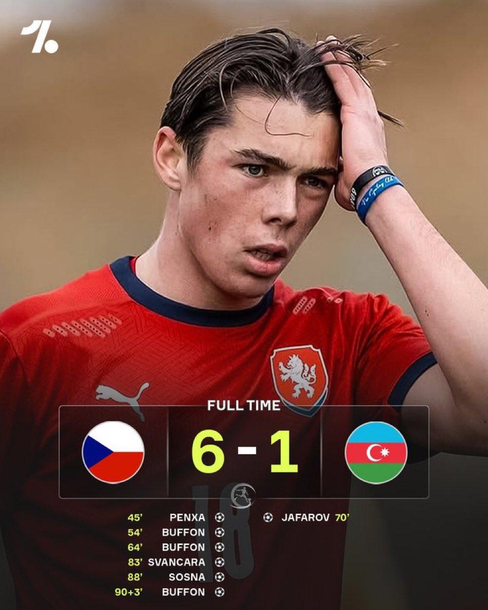 小布冯有点猛啊！上周的国家队比赛日，小布冯代表捷克U19队上演帽子戏法，昨晚小布