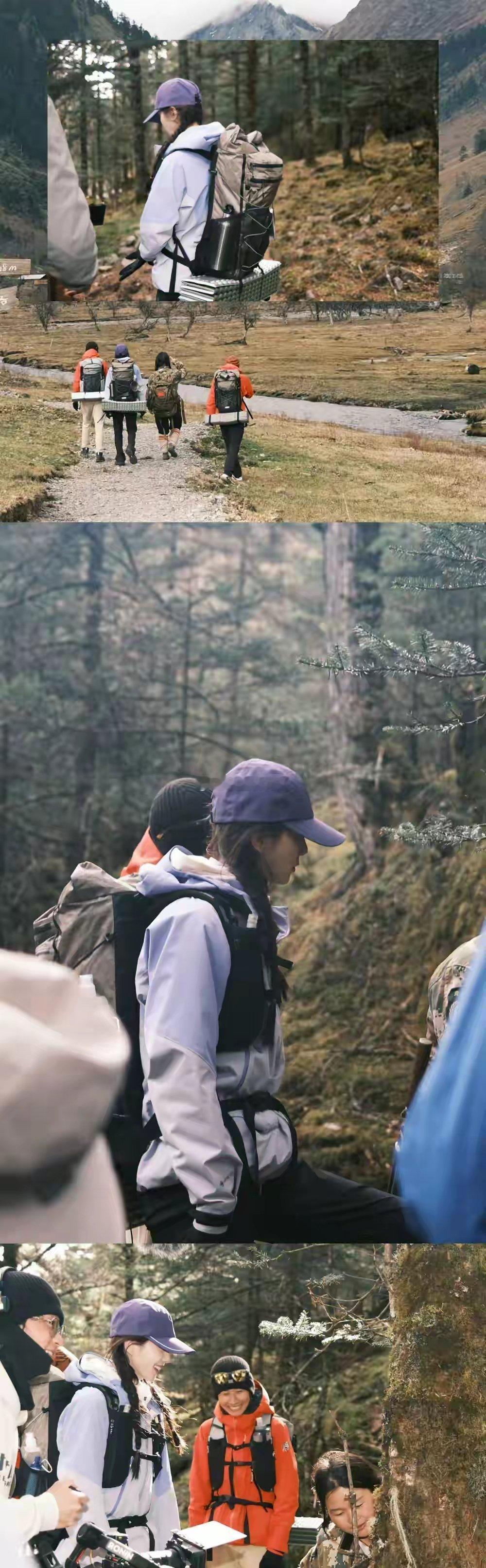 刘诗诗户外徒步的美照也太可了吧！姐姐浑身都透着积极向上的劲儿，状态简直好到爆，看