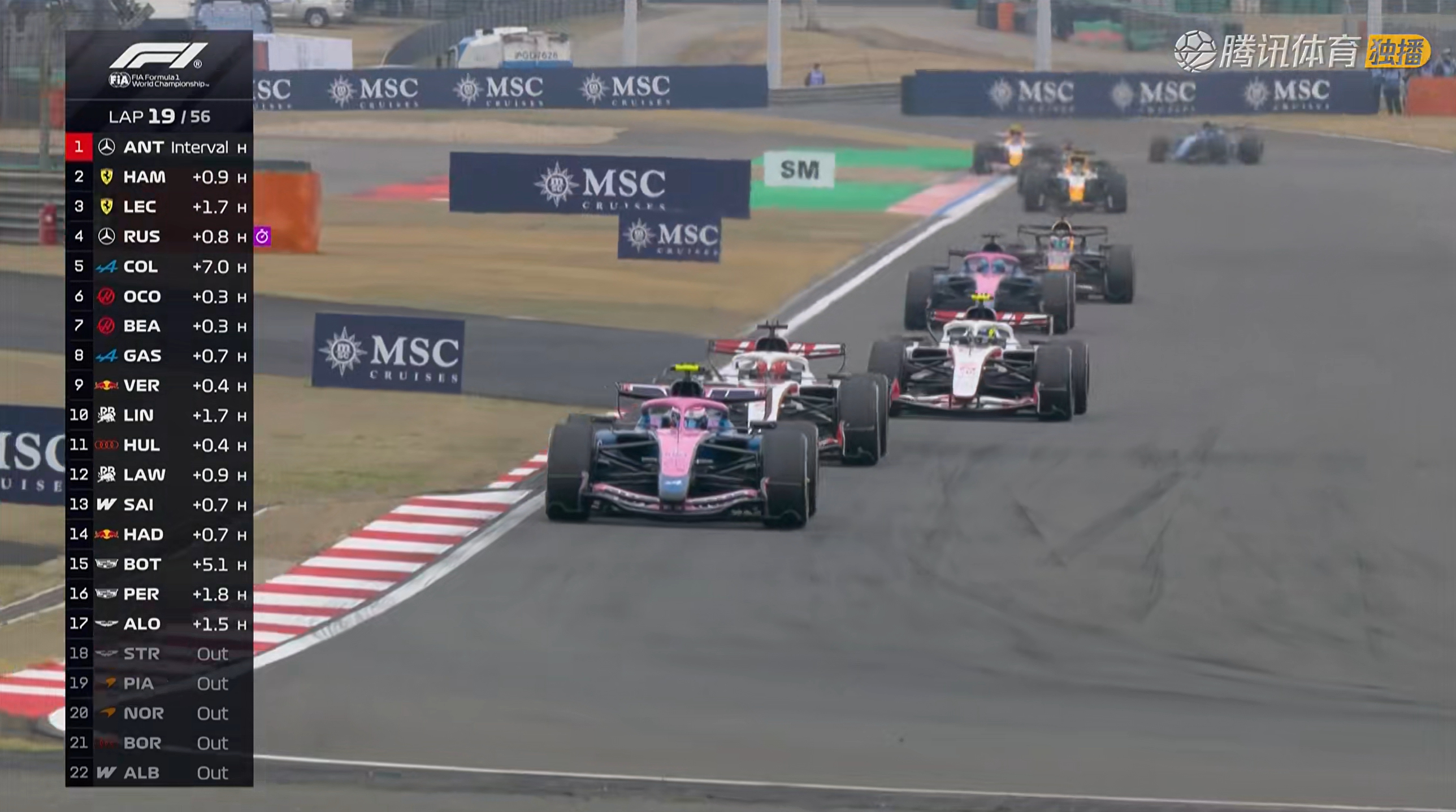 5-9名咬的好紧！F12026F1中国大奖赛