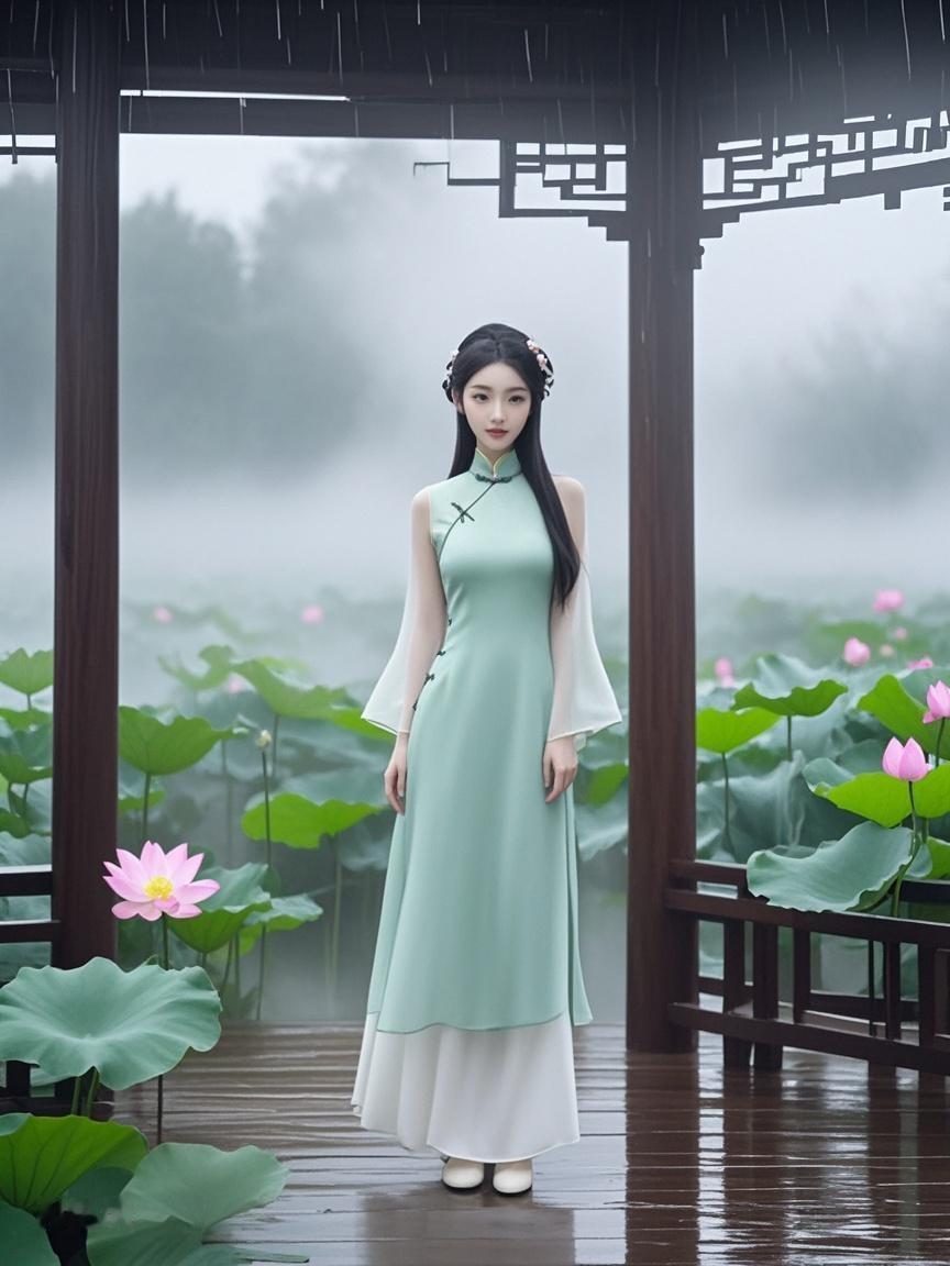 水墨魔法添韵，寻常身影也惊艳。