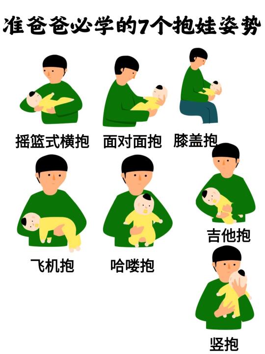 解锁抱娃新姿势，准爸爸带娃不发愁💪