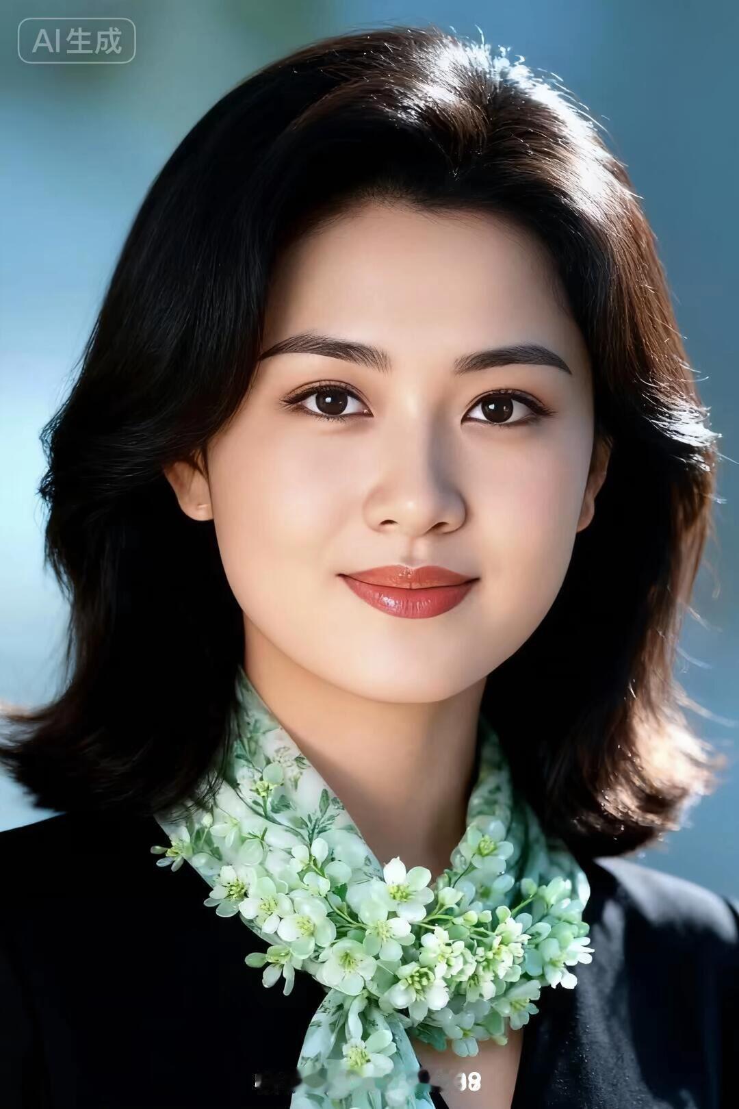 温柔甜美的微笑，花环点缀的优雅，尽显自然之美。