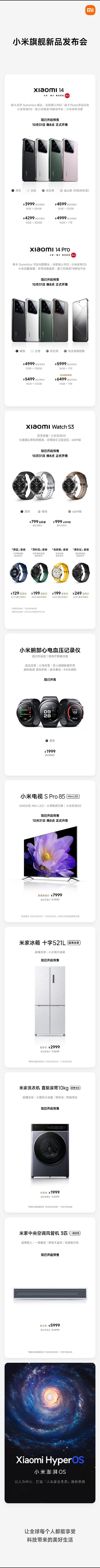 一张图看懂今晚的小米发布会[思考] ​​​