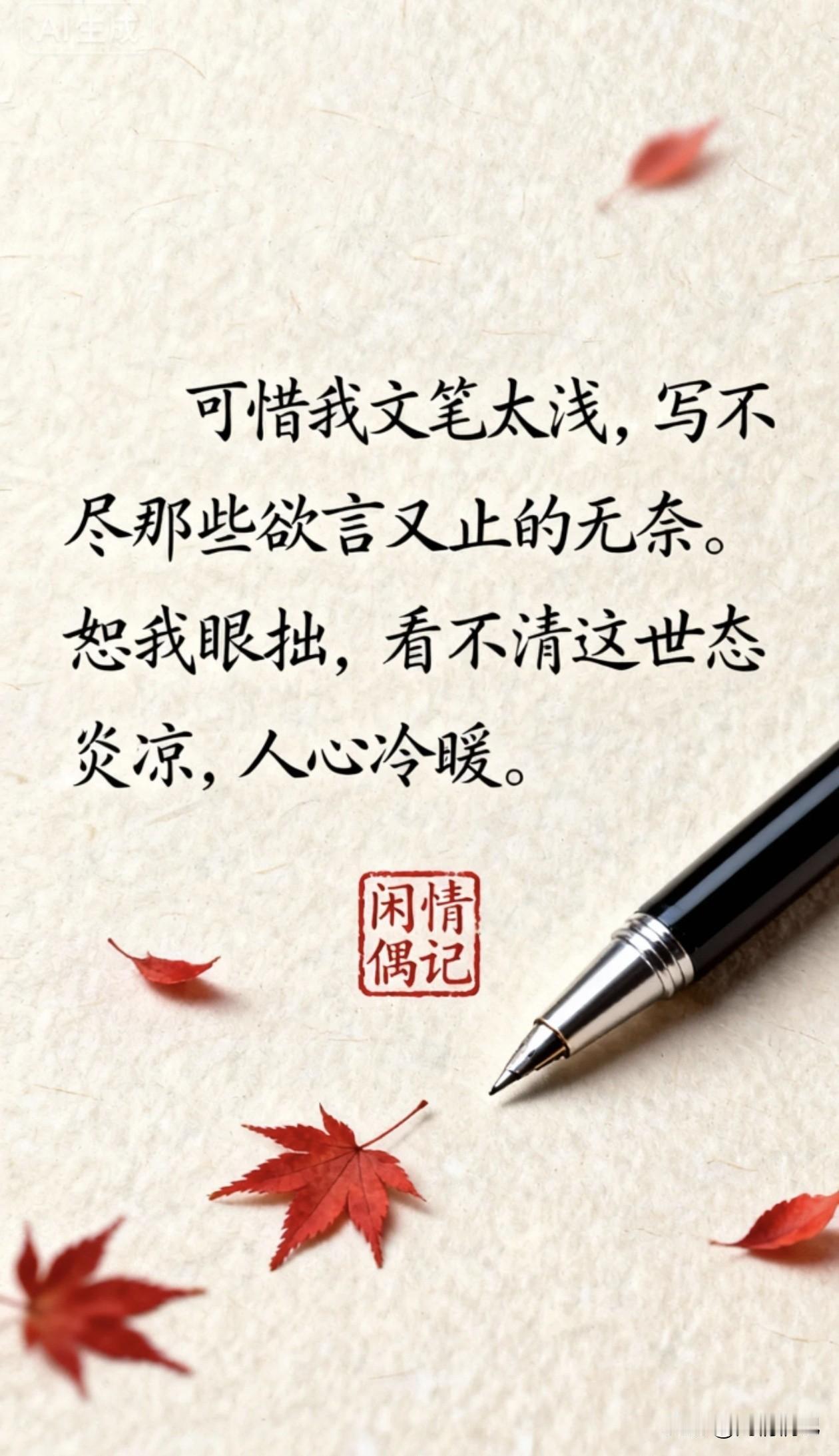 “长大了，就要学会心平气和地面对各种兵荒马乱，心狠手辣地解决各种刁难。光善良没有