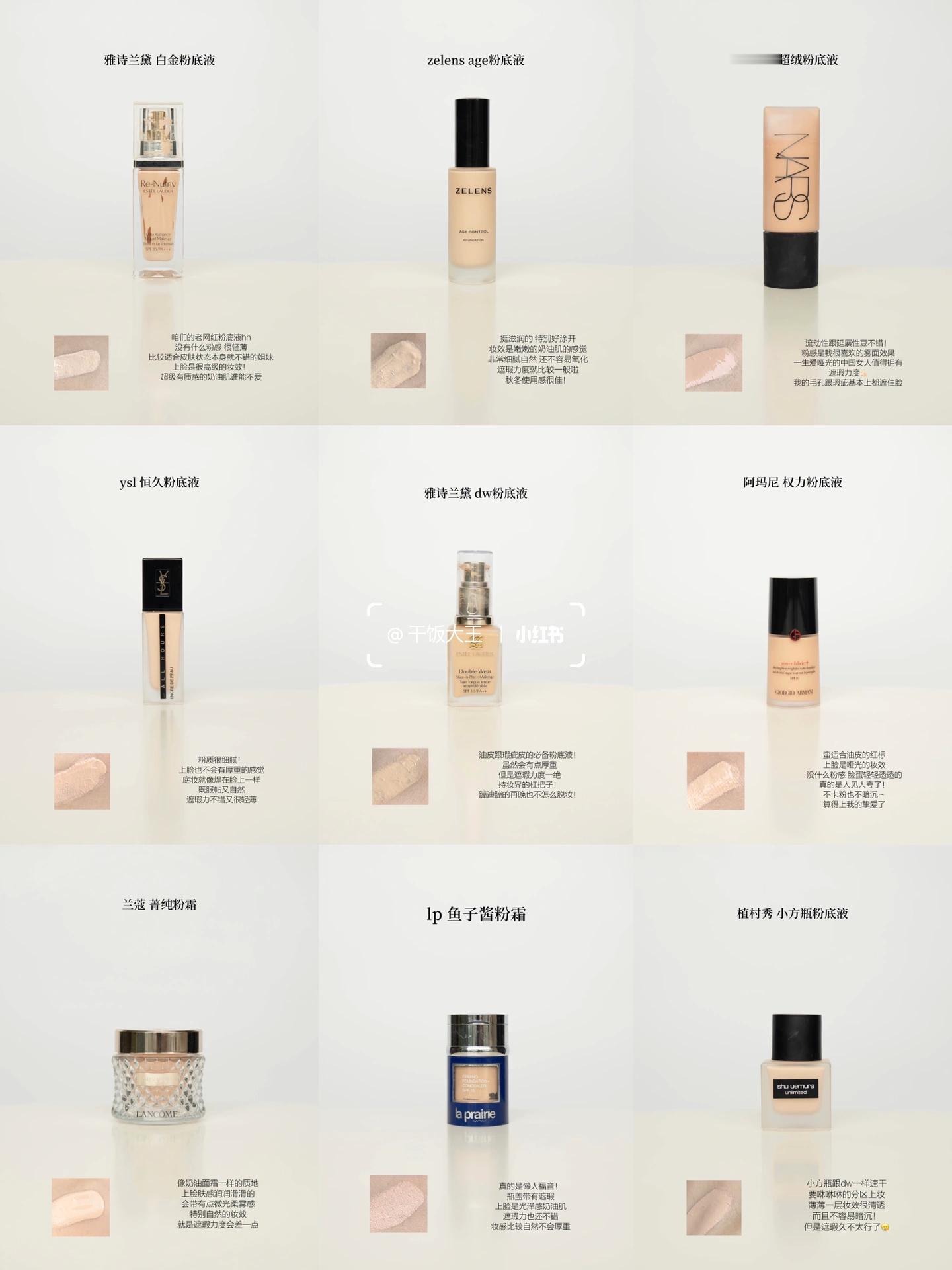 天噜…还有谁没有看过我的粉底合集！cr 干饭大王 ​​​