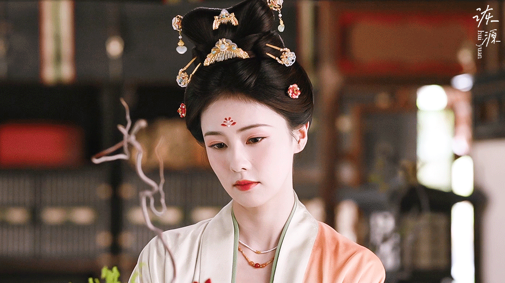 白鹿 《莫离》叶璃 / 动图▷EP16-12 橙衣（橙绿）-插花🌸🌸🌸好喜