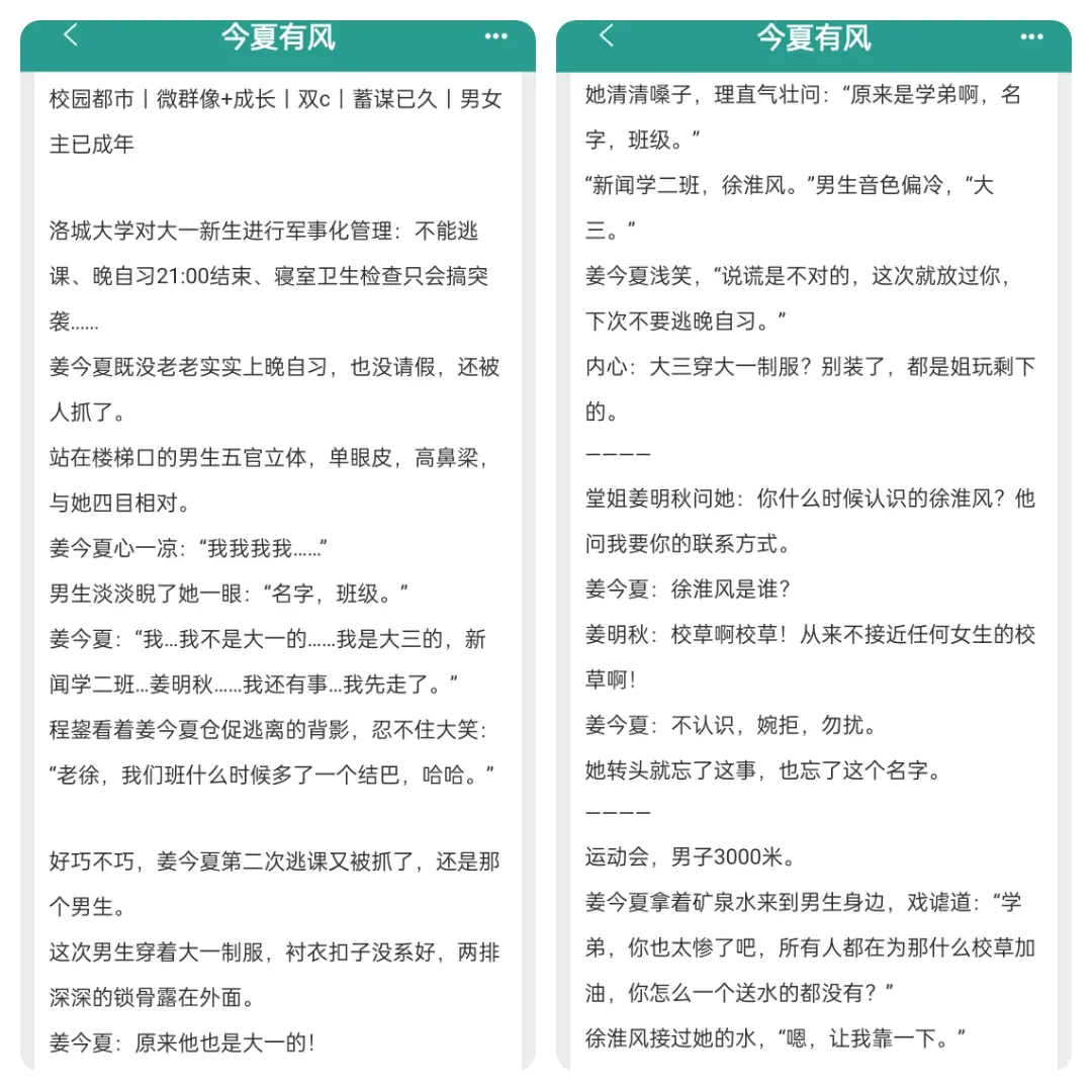 每日小说 风 适合女生看的小说推荐 言情 小说推文