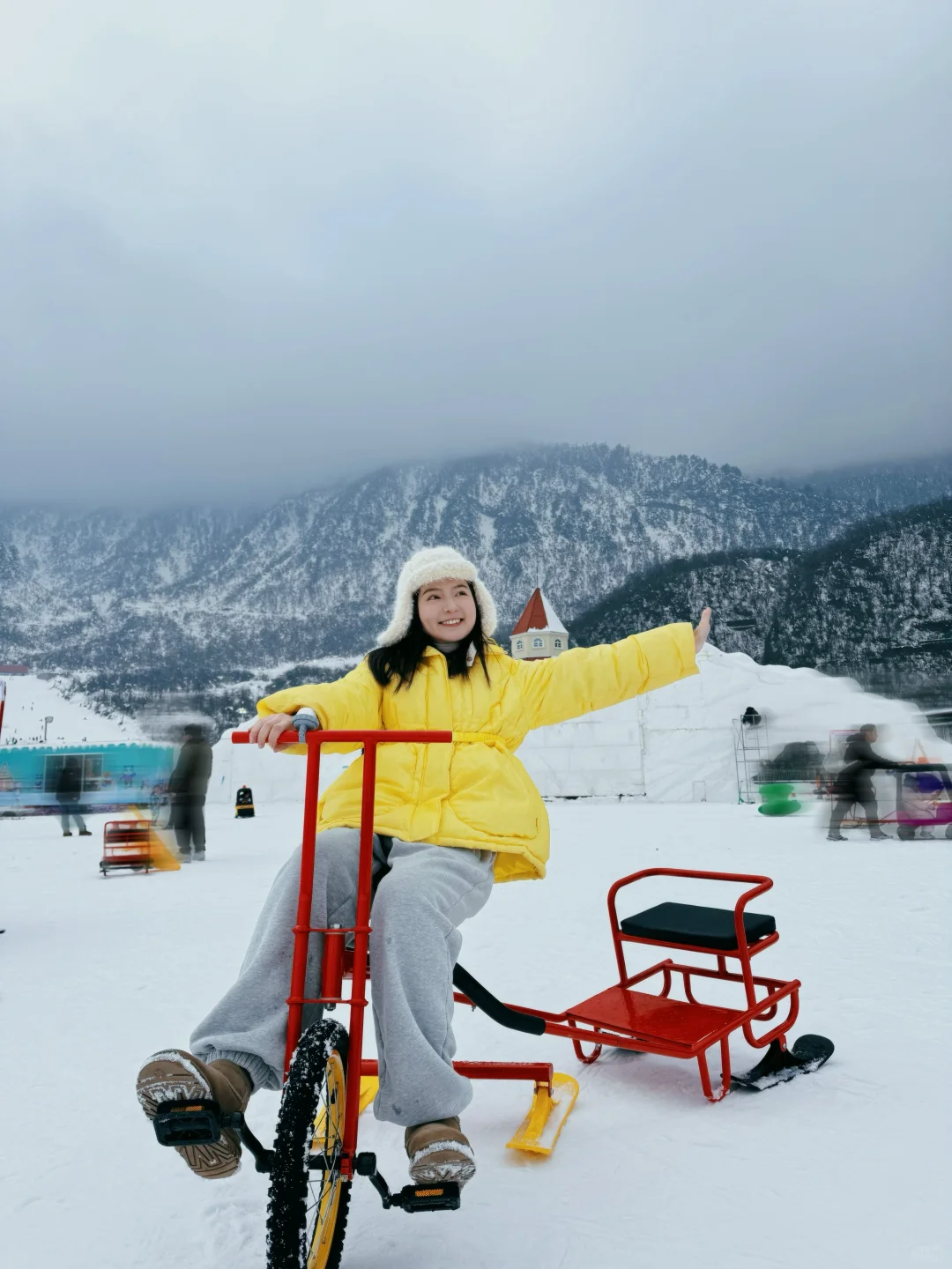 是的，我们又去玩雪啦❄️