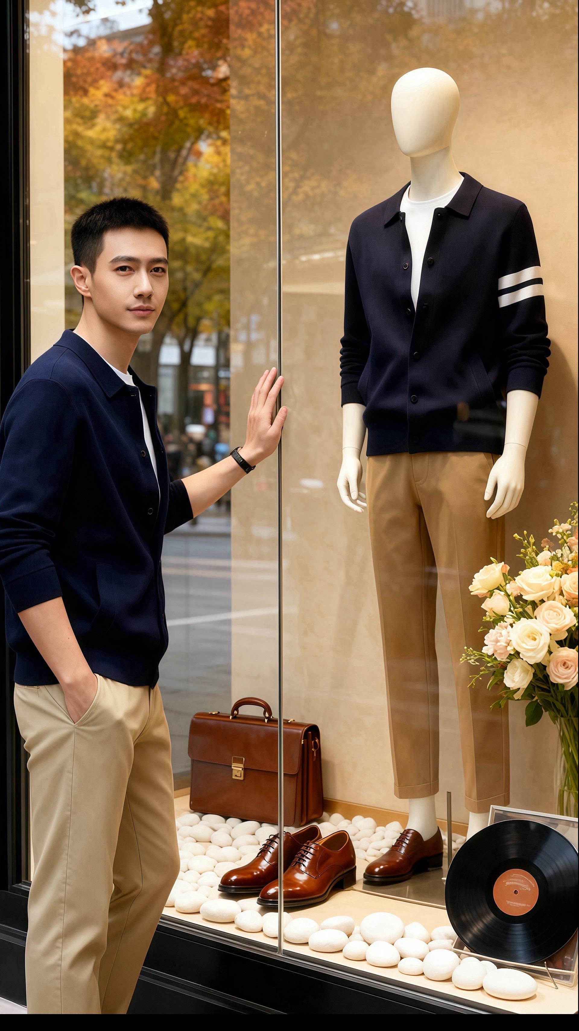 秋阳斜斜浸进街角咖啡馆时，许妍刚推开玻璃门。风裹着半片银杏叶擦过她的裙...