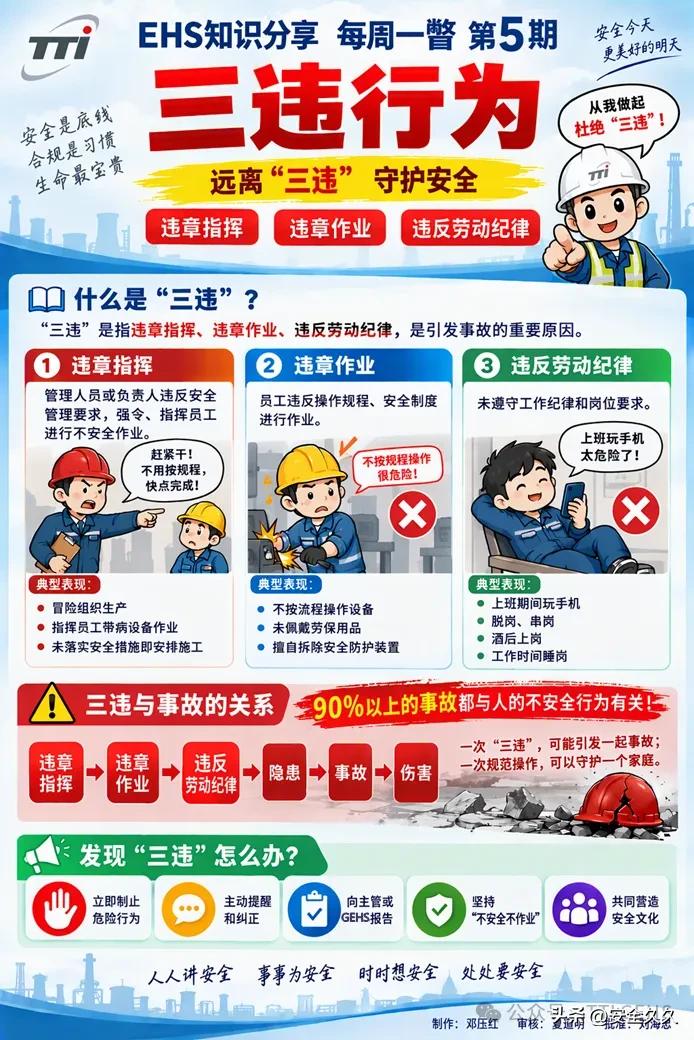 一图看懂“三违”