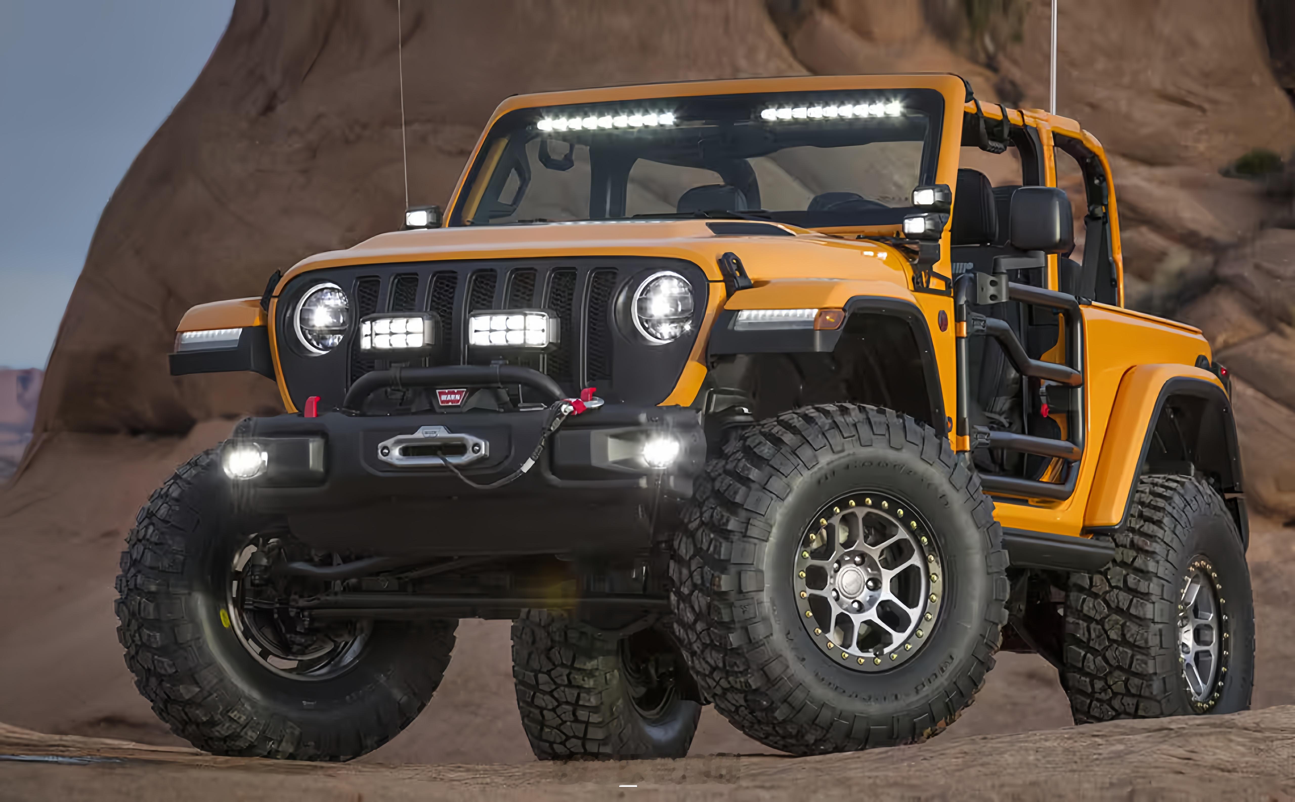 JEEP汽车 JEEP这个前脸造型+灯光效果，太帅了[爱你] ​​​