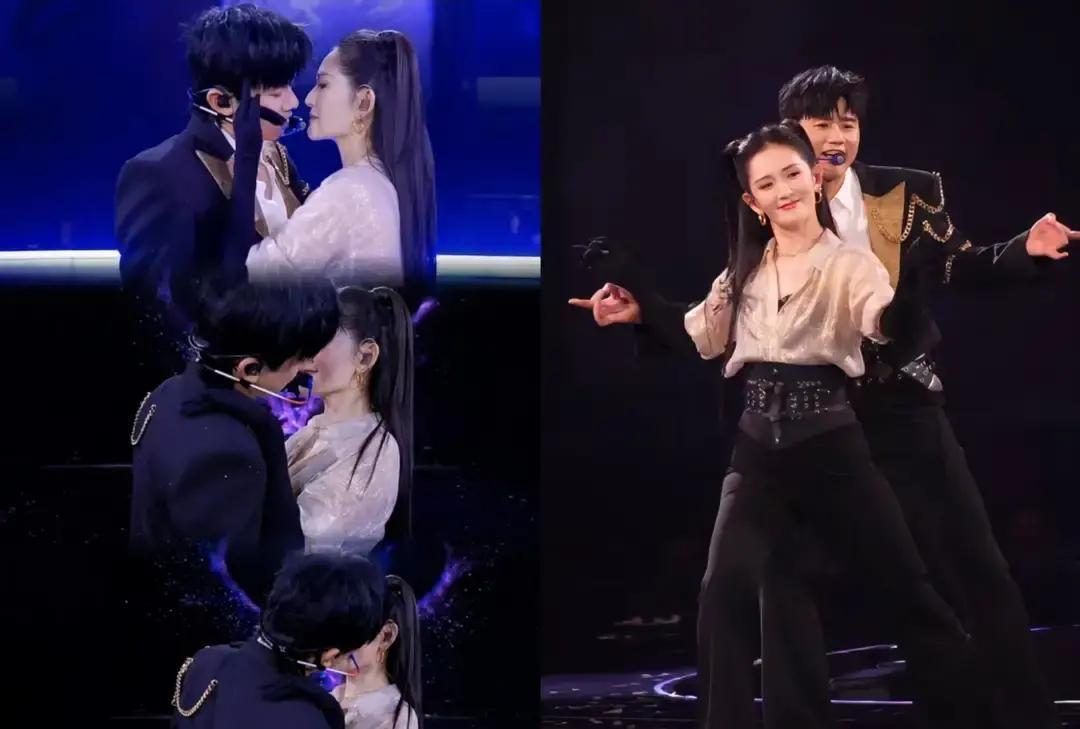 谢娜一开口，张杰粉丝先破防
 
尖叫声盖过原唱，镜头扫过去全是手机灯海。15年没