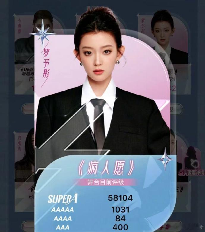 罗予彤在《浪姐6》舞台表现亮眼，唱跳实力不俗，四公双舞台展现多样魅力，未来值得期