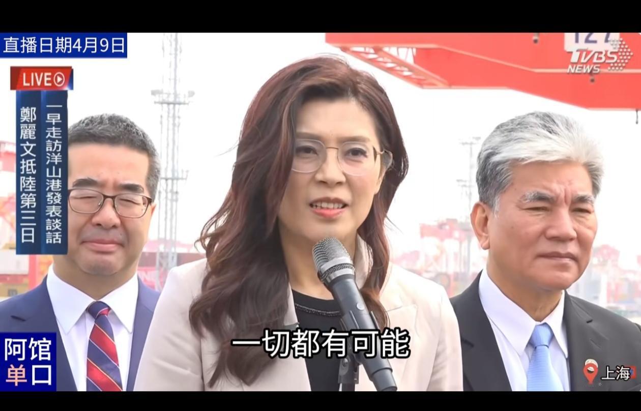 郑丽文在上海洋山港讲得最深刻的一句话是“和平可以让一切成为可能，可以让大家所想发