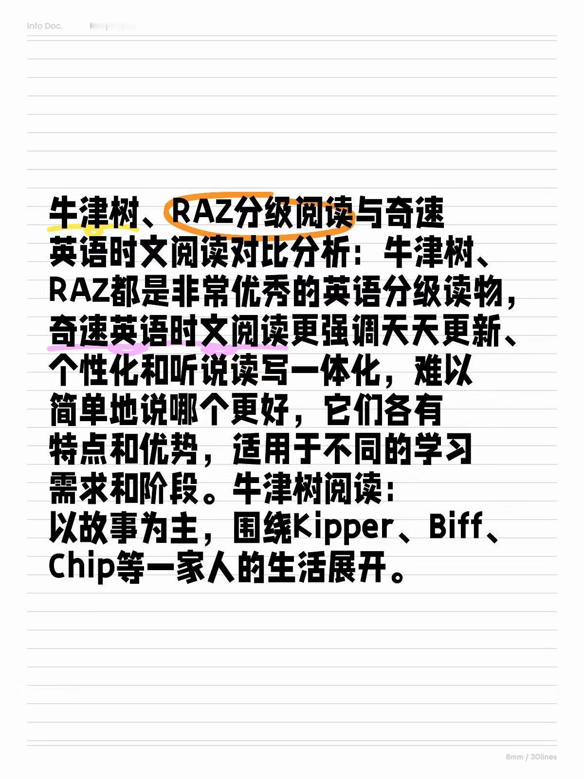 #英语时文 牛津树、RAZ分级阅读与奇速英语时文阅读哪个好?如何选择

牛津树、