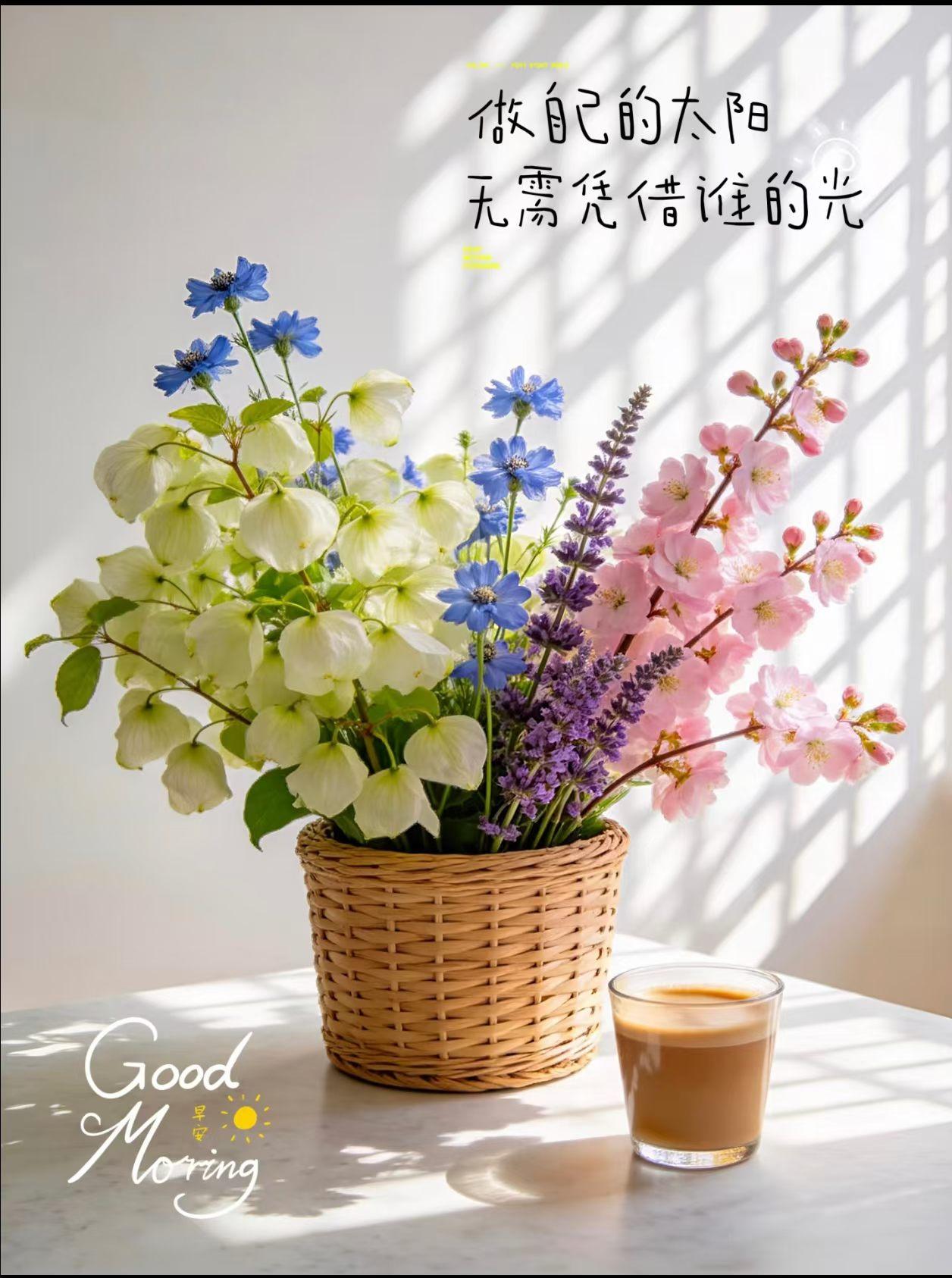 把清晨的光，
装进今天的心里

认真生活的人，
总会被生活慢慢奖励!
​早安！