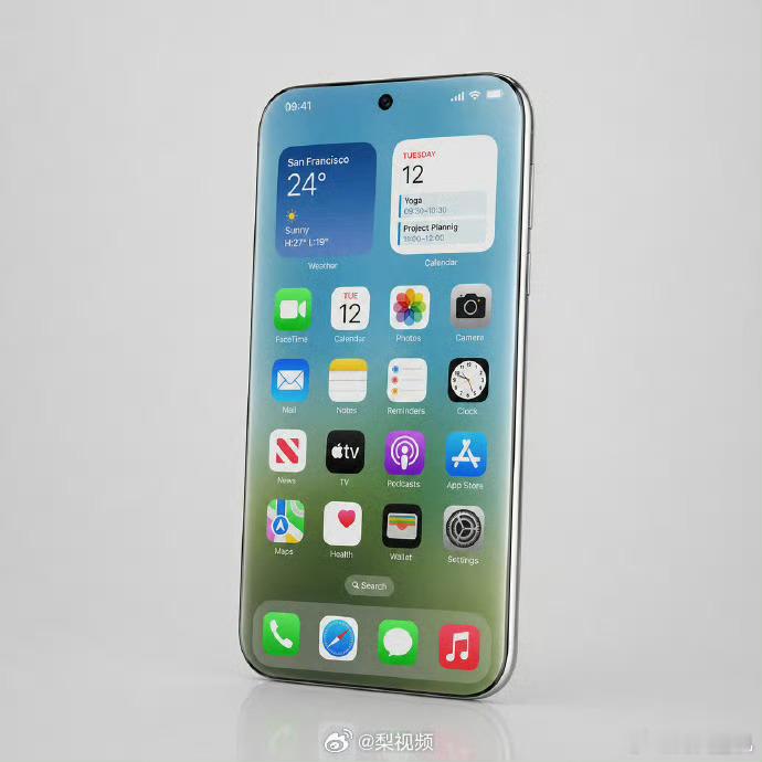 20周年版iPhone曝光单打孔+微曲屏，这苹果20周年定制版怎么卓里卓气的？我