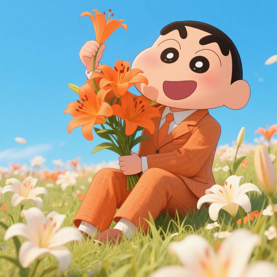 敲可爱的蜡笔小新头像｜心宽一寸，路宽一丈