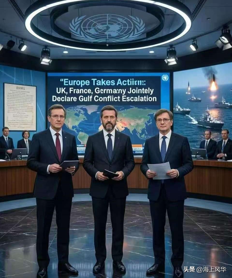 刚看到的消息——欧洲也下场了。
3月1日，英法德三国突然发了份联合声明，话说得挺