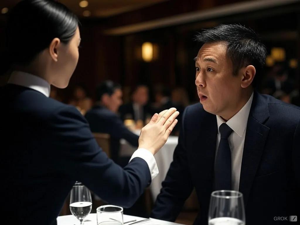 东京有家饭店挺火的，顾客去了先排队让女服务员抽耳光，如果要指定让哪个服务员打，还
