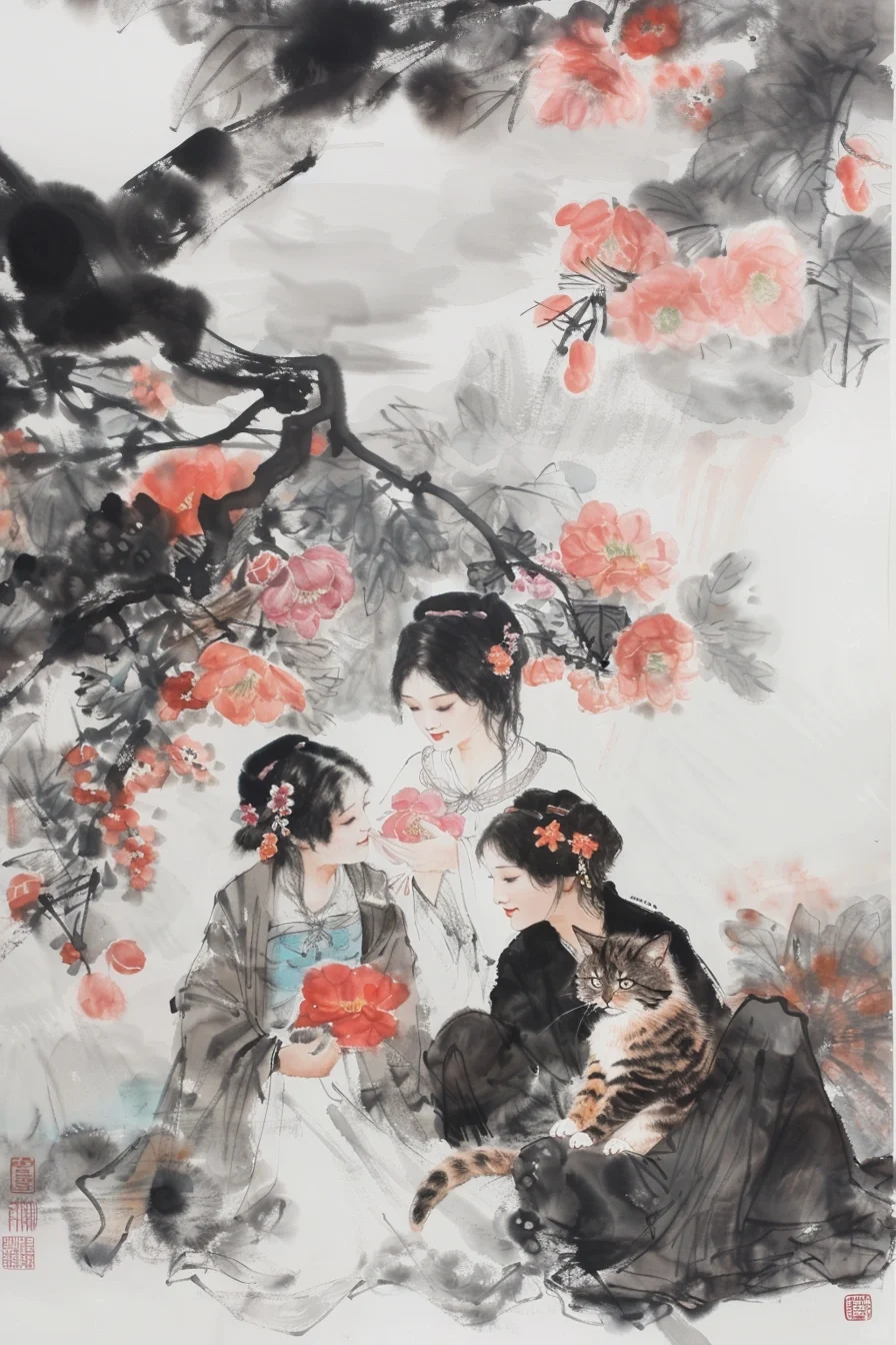撸猫三人组