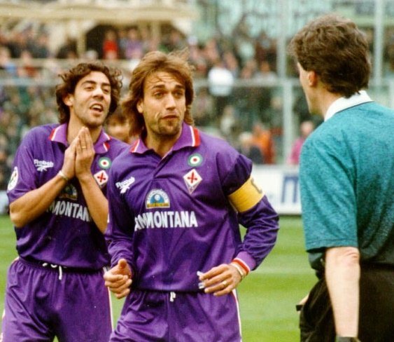 【老照片】 意甲联赛 Gabriel Batistuta and Rui Cos
