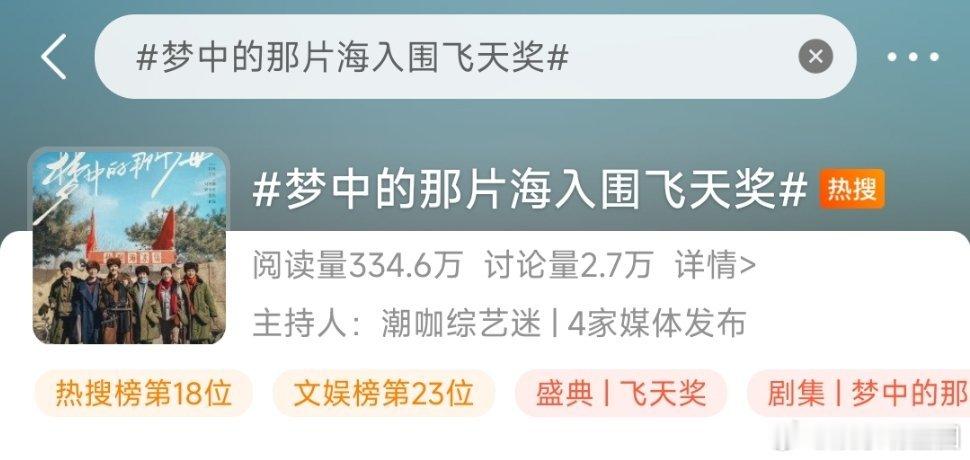 #飞天奖入围##梦中的那片海入围飞天奖#目前飞天奖入围的名单里面，只有肖战的《梦