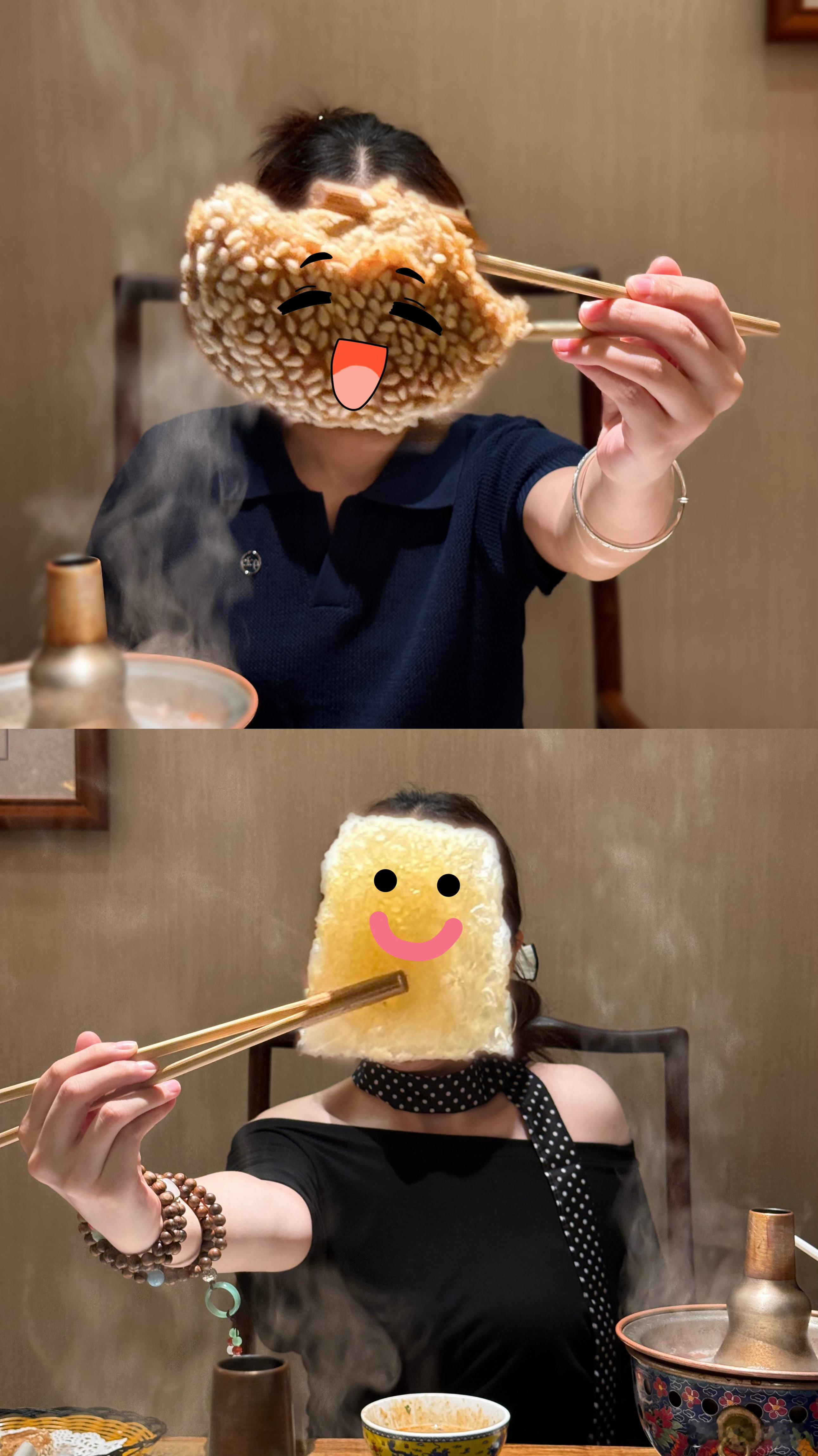 有趣的吃饭拍照不露脸姿势 🈶 ​​​