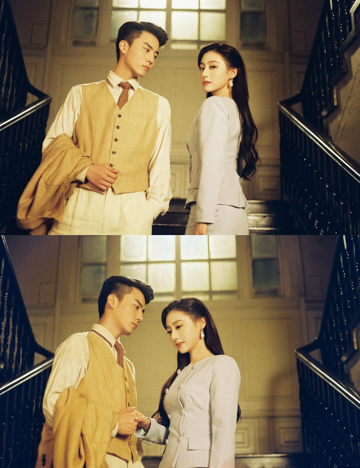 摄影师在香港拍的胡连馨赵华为，这套前世今生给到夯来人上港圈文胡连馨赵华为氛围感香