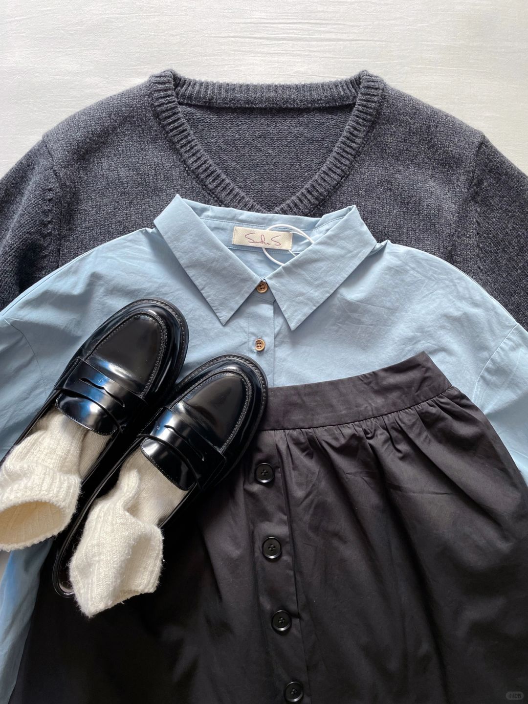 穿不腻的衬衫毛衣叠穿～