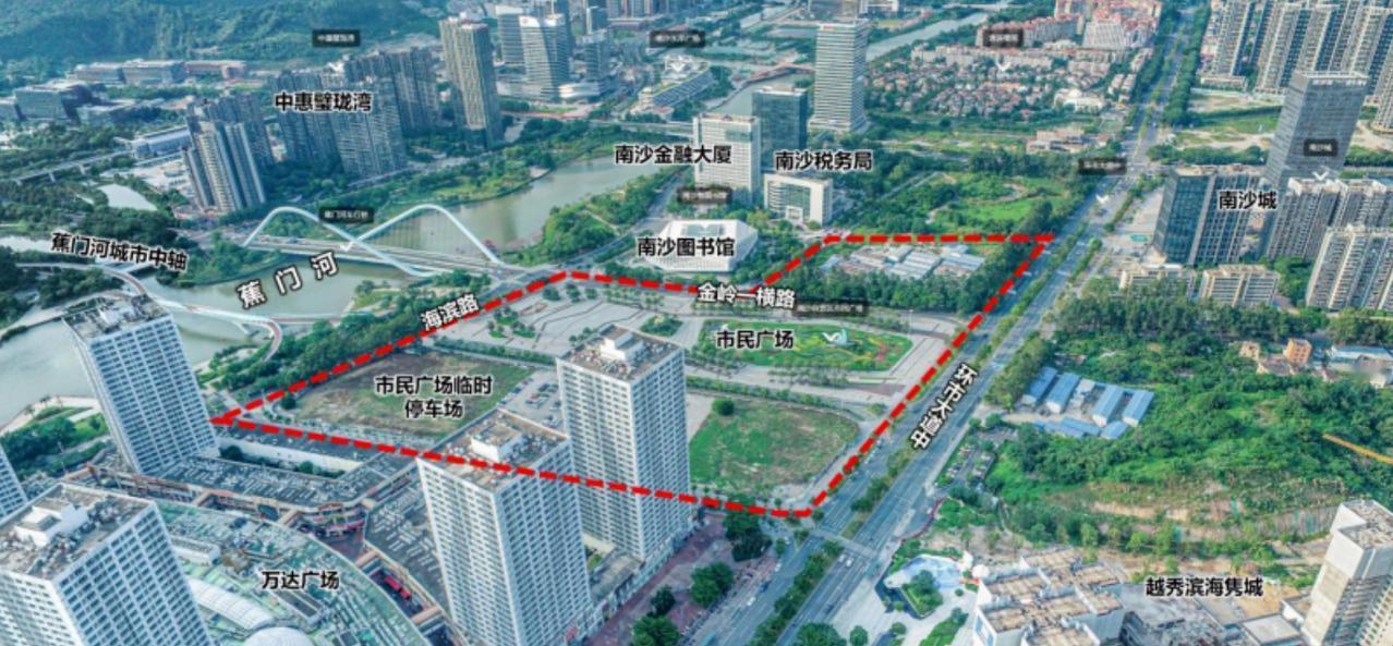 【南沙市民广场又来大饼！空中城市看台、城市礼堂、云中剧院！】曾经的三馆双塔市民广