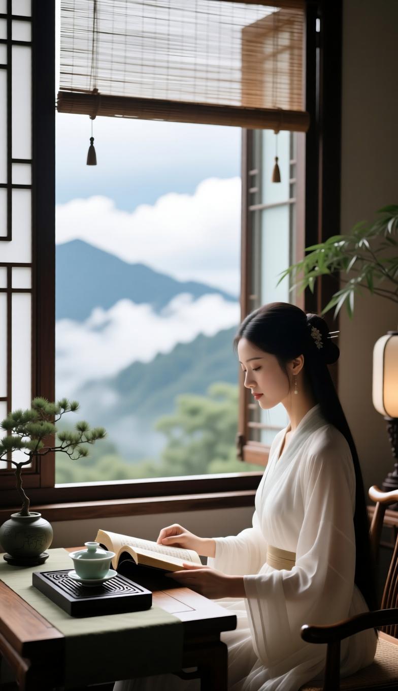 静守初心
 
浮生漫逐世间尘，且敛锋芒养性真。
闲倚轩窗观云卷，静临清案悟身因。