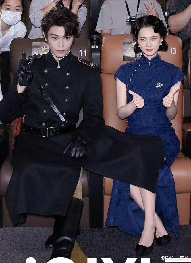 这个丁禹兮太绅士了吧就这么用自己的衣服下摆保护了旁边的女演员 