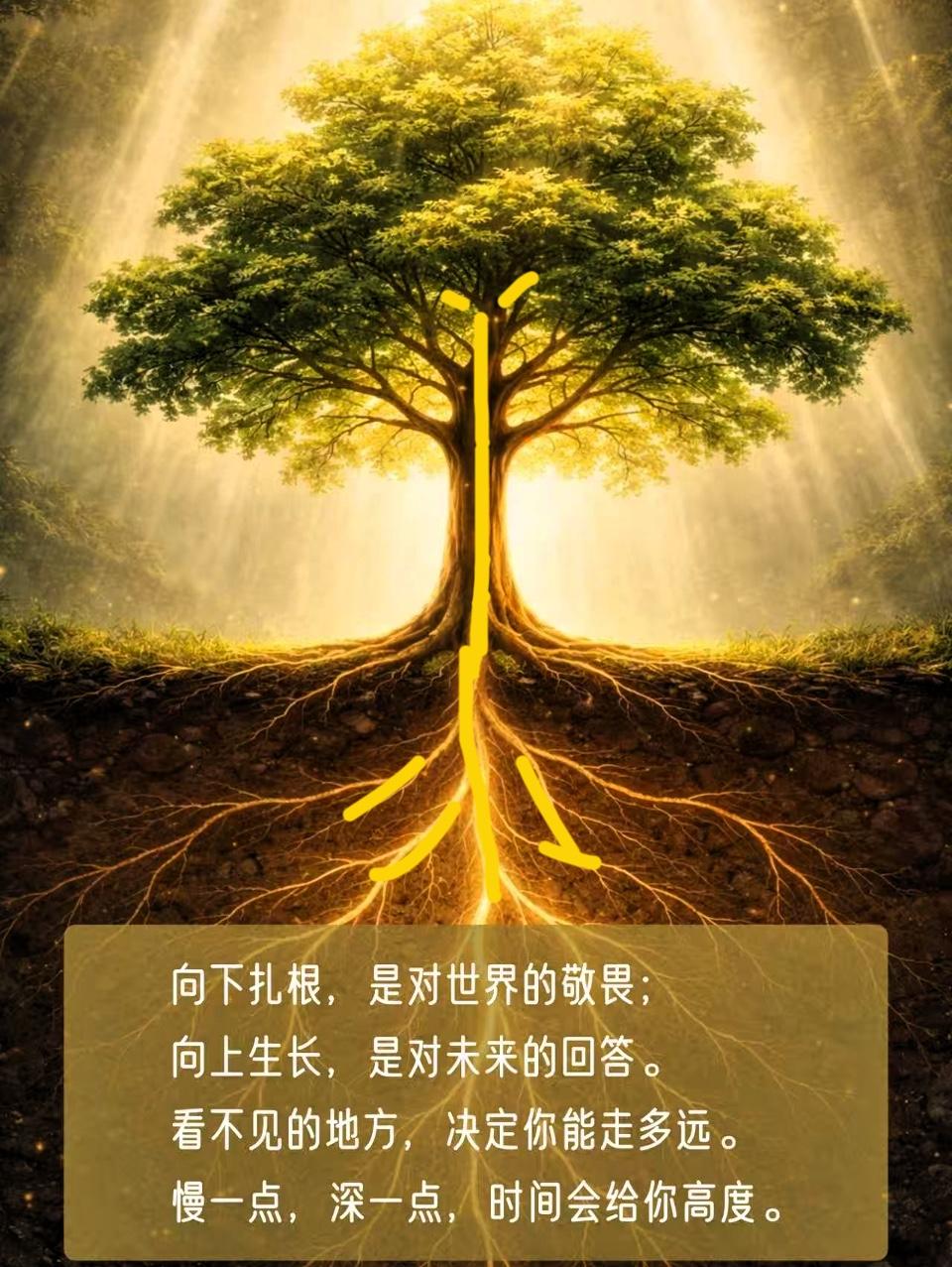到了中年清醒的看清。
一个人只有深耕自己，不炫耀自己，不嫉妒任何人，默默畜力，就