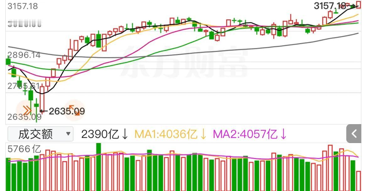 我尼玛，大盘今天这么强势？一举越过3155点这个重要点位了。还要冲击3169？真