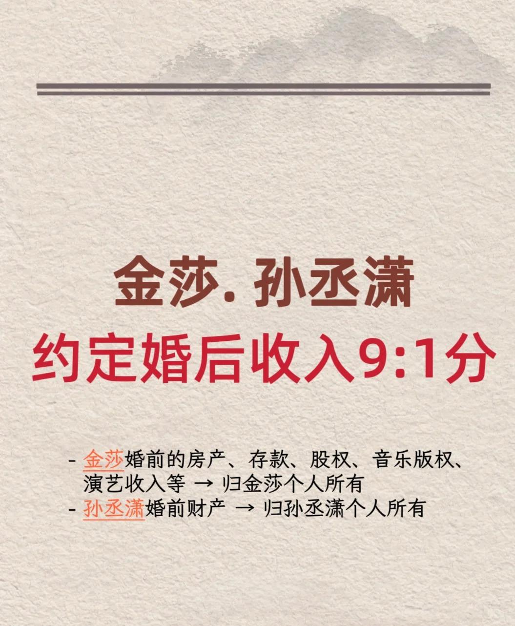 金莎这个婚前协议，签的有够狠的。

自己的婚前财产，全部归自己个人所有，这个无可