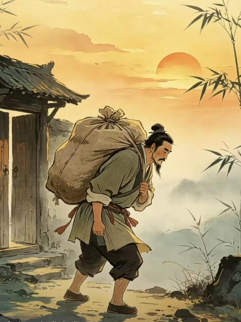 随笔
辛辛苦苦终日忙，
碎银几两压脊梁。
尝尽世间千般苦，
两袖清风伴夕阳。