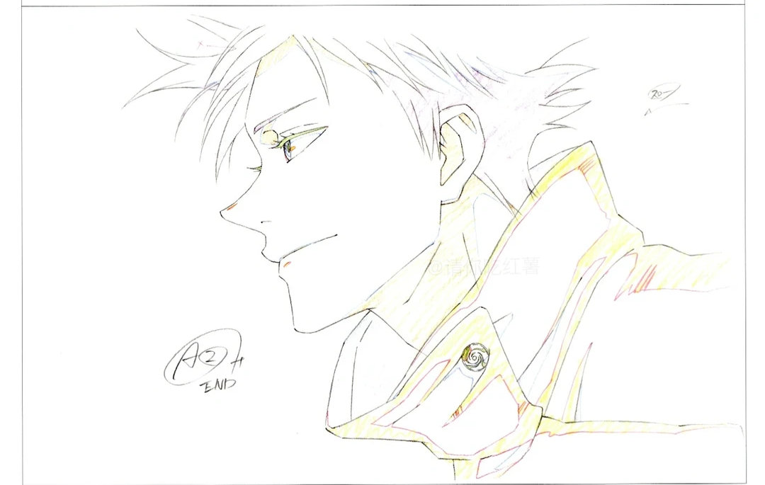 咒术回战 伏黑惠的原画稿我将反复欣赏！ 