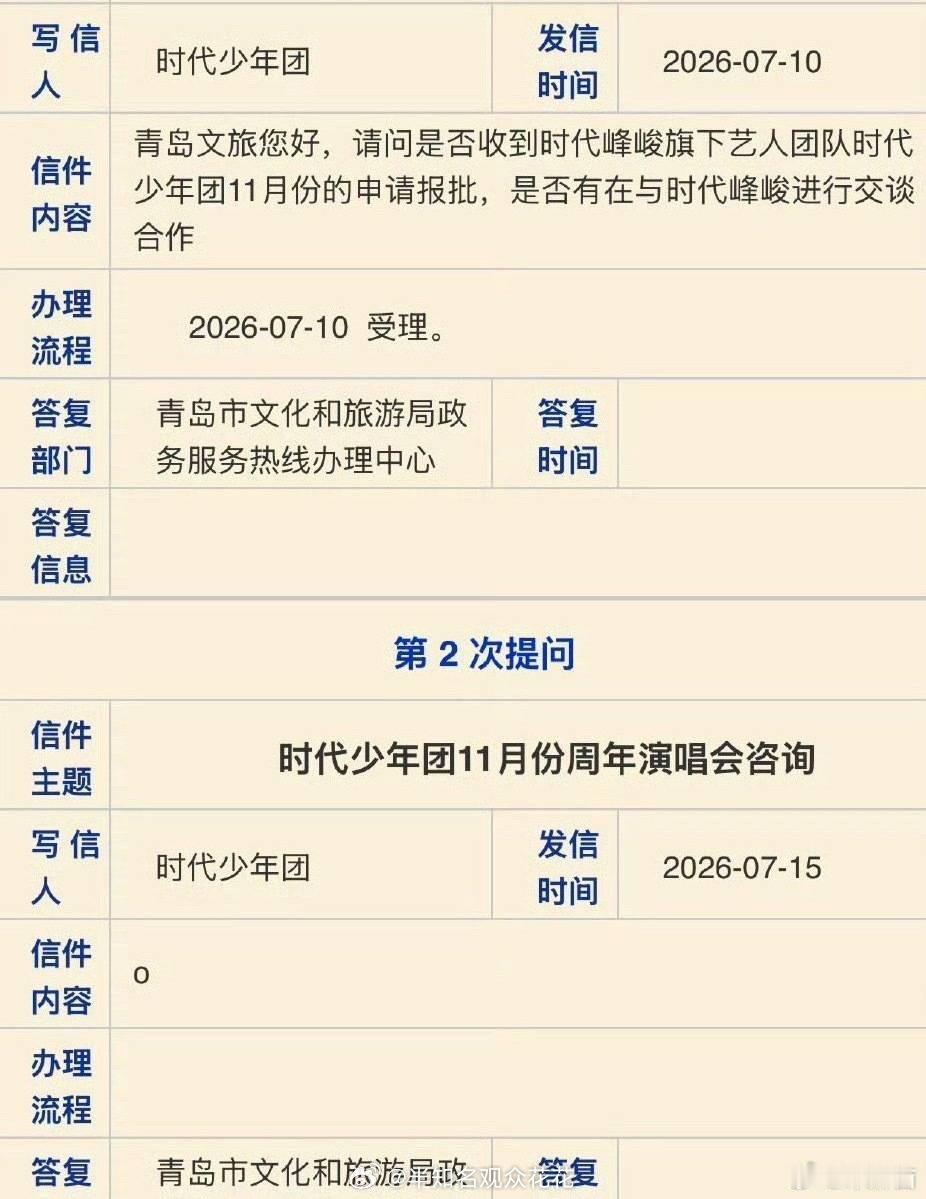 青岛文旅光速撤销了对时代少年团及TF四代演唱会的回复青岛文旅撤销时代少年团TF四