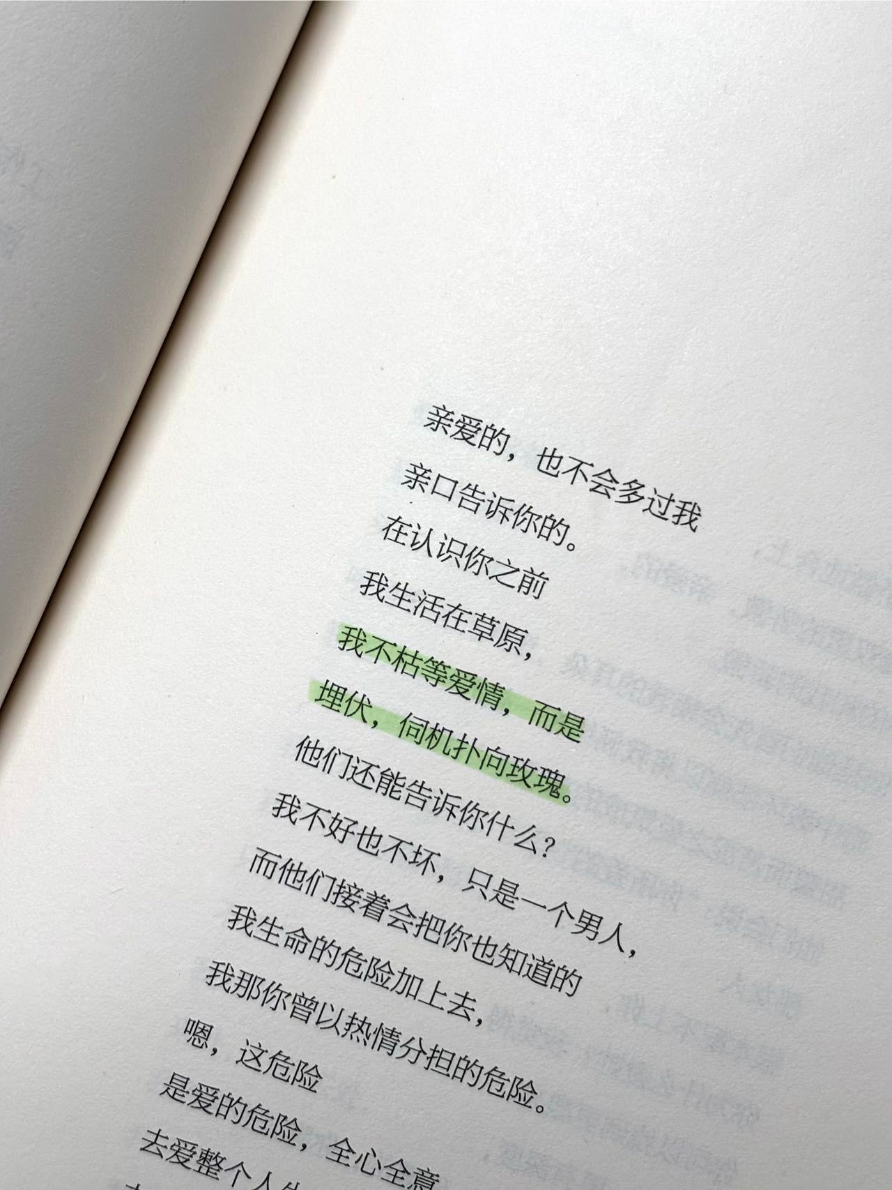 我不枯等爱情，而是埋伏，伺机扑向玫瑰/ 聂鲁达 
