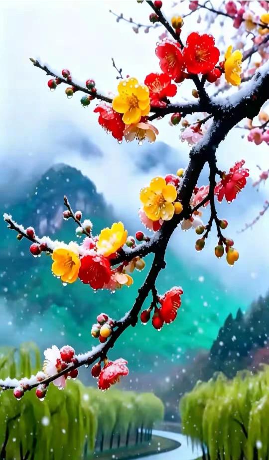 上联：人间有你温我岁
  下联：岁月无尔暗香稀