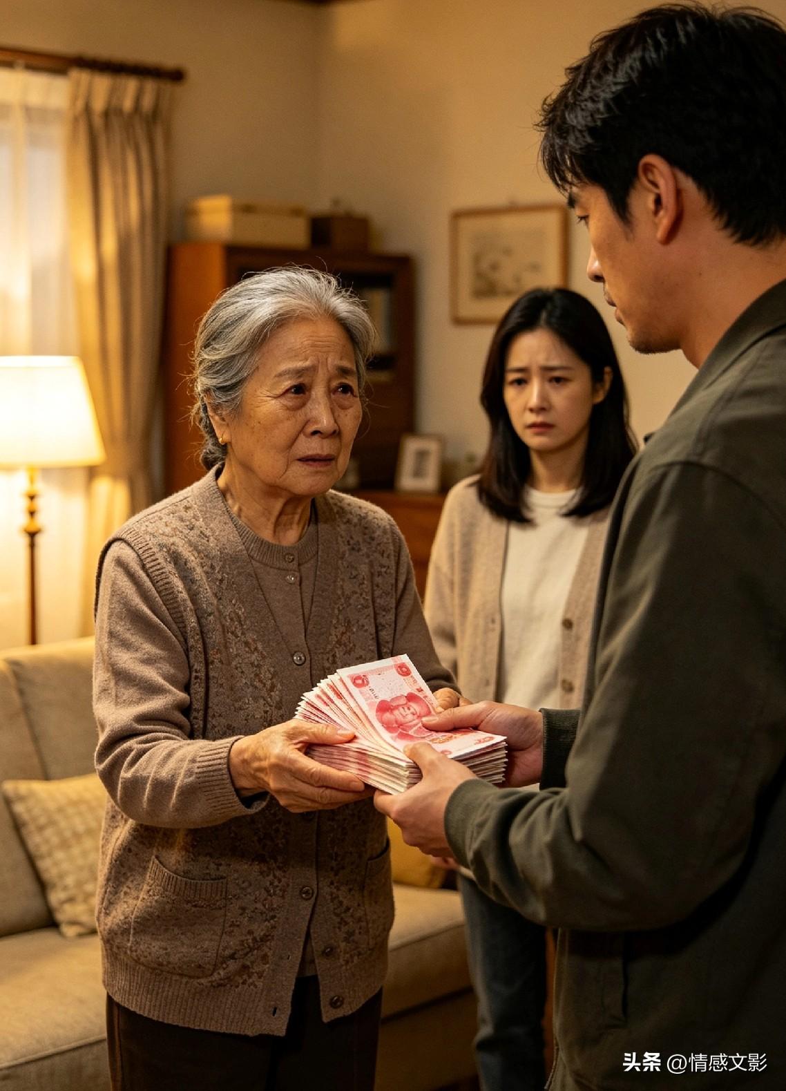 这老太太活该没人养。

老太太在女儿家住了十年，自从姑娘结婚就在姑娘家，姑娘也把