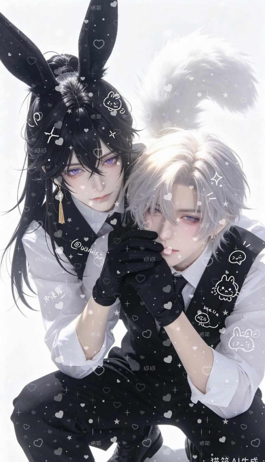 猫箱我真求你了😵
生图就给我生好了呀，乍一看还挺帅，结果仔细一看两个人一个身体