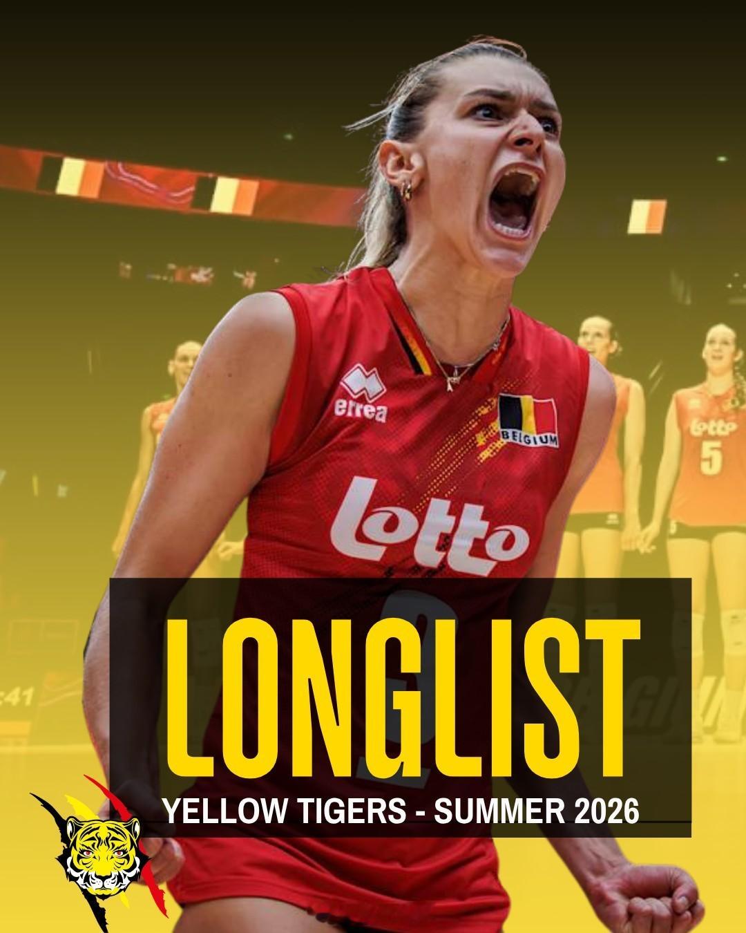 国际排球动态 比利时男女排公布2026年国家队大名单，其中女排还有一份新星名单。