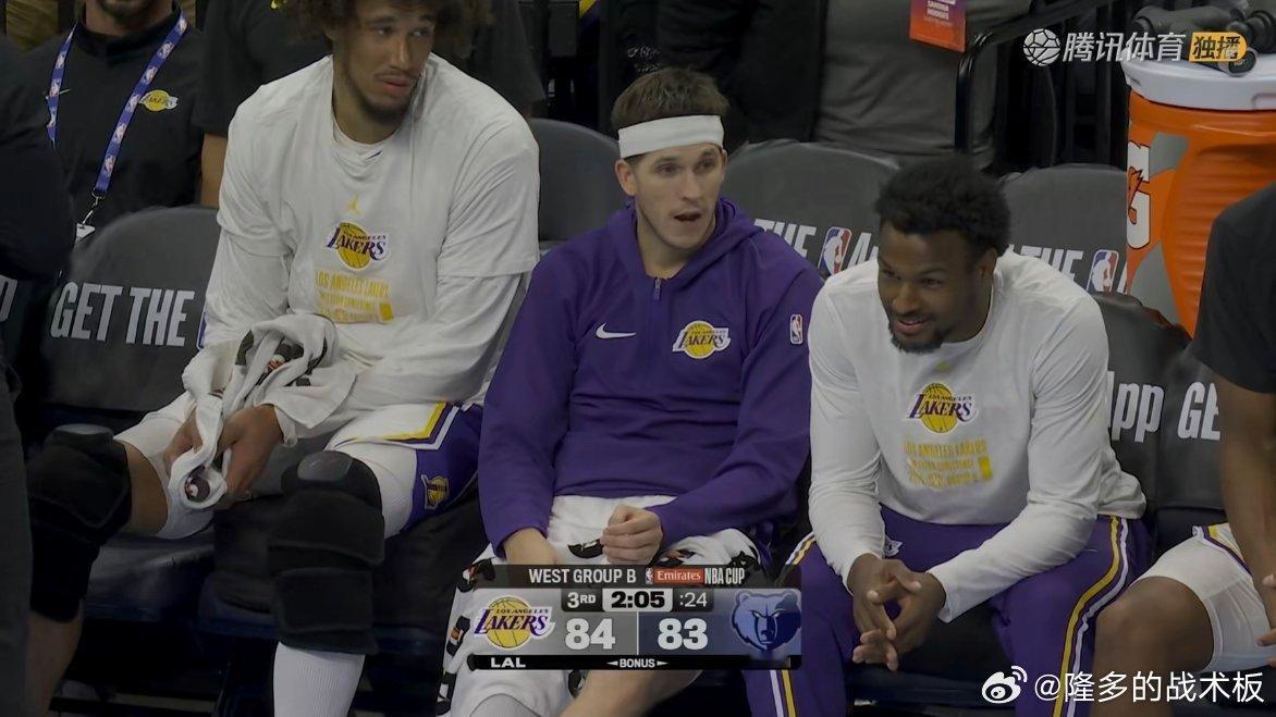 艾顿还是没回来，只能上小阵容了湖人vs灰熊 ​​​